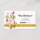 チョップドベギーシェフケータリング店 名刺 (正面)