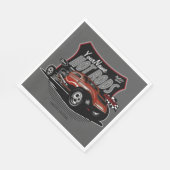 チョップパーソナライズされたレッド改造・クーペ・スピードショップ スタンダードランチョンナプキン (角)