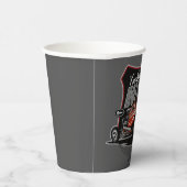 チョップパーソナライズされたレッド改造・クーペ・スピードショップ 紙コップ (右)