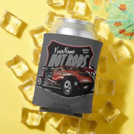 チョップパーソナライズされたレッド改造・クーペ・スピードショップ 缶クーラー