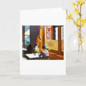 チョップ・スイ – エドワード・ホッパー カード (黄色い花)