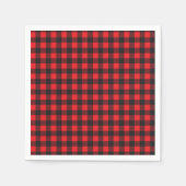 チョップ！Lumberjack Flannel素朴ベビーシャワー スタンダードカクテルナプキン (正面)