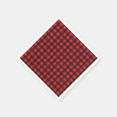 チョップ！Lumberjack Flannel素朴ベビーシャワー スタンダードカクテルナプキン (角)
