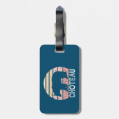 チョトーモンタナレトロベア ラゲッジタグ (裏面縦)