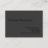 チョビーシンプルフォトグラファーBlack Out名刺 名刺 (裏面)