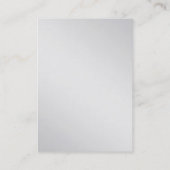 チョビースタイリッシュモノグラム金属銀 名刺 (裏面)