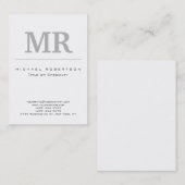 チョビーユニークグモダンレイ白名刺 名刺 (正面/裏面)