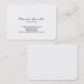 チョビーユニークホワモダンートレンディー名刺 名刺 (正面/裏面)