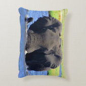 チョベエレファント装飾用クッション アクセントクッション (裏面(縦))