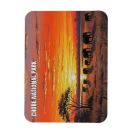 チョベ国立公園ボツワナのゾウ マグネット