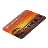 チョベ国立公園ボツワナのゾウ マグネット (左側)