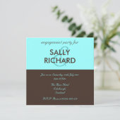 チョモダンコレート&ミント婚約パーティ 招待状 (スタンド正面)