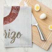 チョリゾソーセージ キッチンタオル (四つ折り)