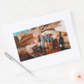 チョルHamoedペサチ。カサブランカモロッコ 長方形シール (封筒)