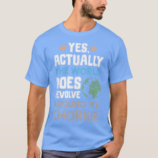 チョロおもしろいキー犬 Tシャツ