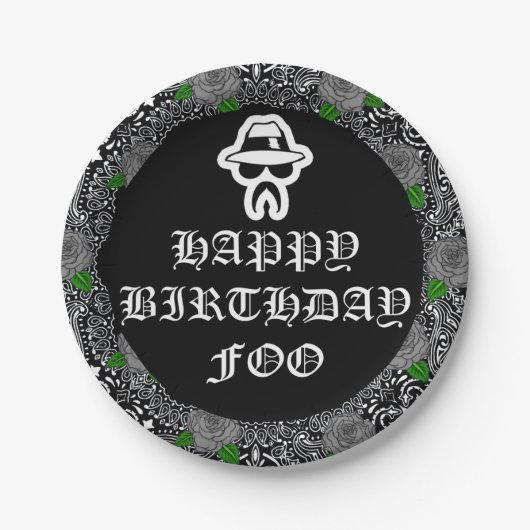 チョロテーマパーティープレート ペーパープレート (正面)