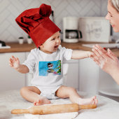 チョロ雪だるまフージュクリスマスツリーライトズスノー ベビーボディスーツ