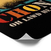 チョンキャットスケールミームレトロスタイルヴィンテージミーム ポスター (角)