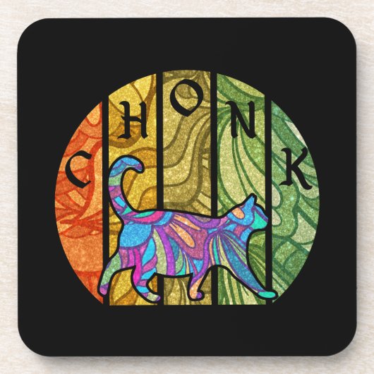 チョンキュートな猫 コースター (正面)