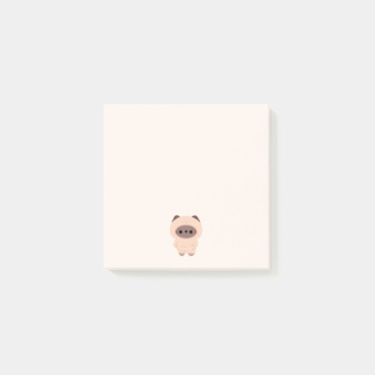 チョンキーシャム猫 ポストイット (正面)