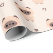 チョンキーシャム猫 ラッピングペーパー (ロールコーナー)