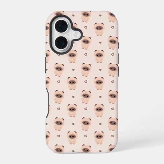 チョンキーシャム猫 iPhone 16ケース (裏面)