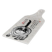 チョンキーストライプの日本のタビー猫 カッティングボード (角)