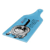 チョンキーストライプの日本のタビー猫 カッティングボード (角)