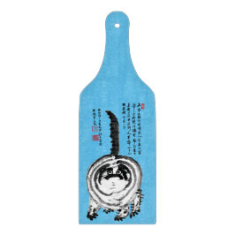 チョンキーストライプの日本のタビー猫 カッティングボード