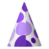 チョンキーパープルドットパーティー帽子 パーティーハット (裏面)