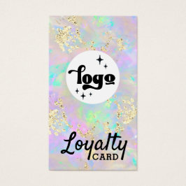 チョンキーフェイクグリッターオパールロイヤリティカード