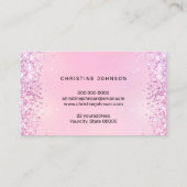 チョンキーフェイクグリッターラベンダー 名刺 (裏面)