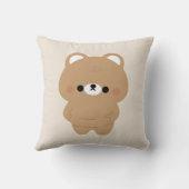 チョンキーブラウンベア クッション (裏面)
