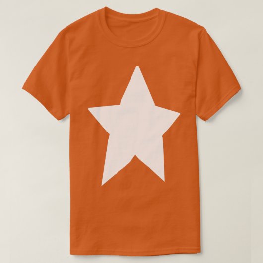 チョンクミニマルホワイトスター Tシャツ (デザイン正面)