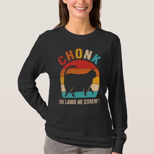 チョンクロウ彼はCa Catをコミンカキャット Tシャツ (正面)