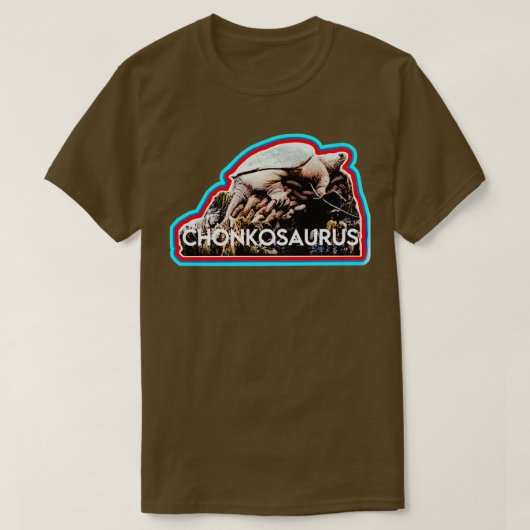チョンコサウルスシカゴ川スナッピングカメ Tシャツ (デザイン正面)