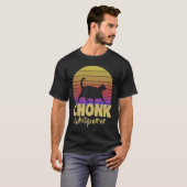 チョンヒゲ太い猫ティーズ猫愛 Tシャツ (正面フル)