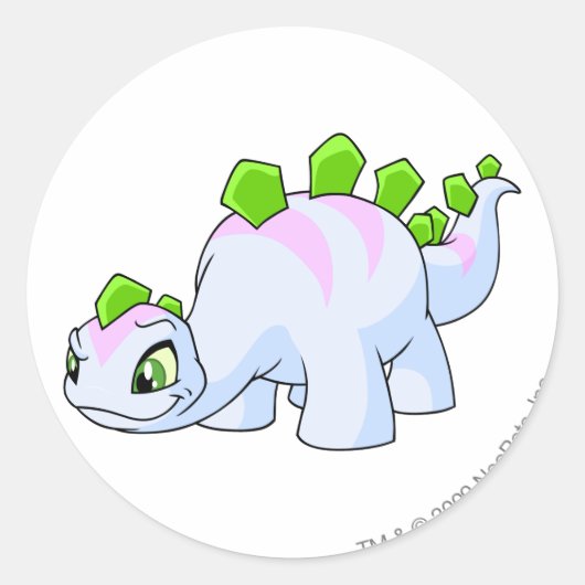 チョンビストライプのー ラウンドシール (正面)