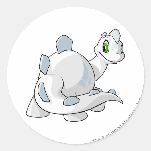 チョンビーホワイト ラウンドシール (正面)