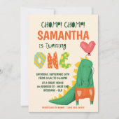 チョンプ!クロコダレアリゲーター誕生日招待状 招待状 (正面)