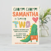 チョンプ！クロコダレアリゲーター誕生日招待状 招待状 (スタンド正面)