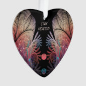 チョンラージ抽象芸術モダンファンタジーフラクタル文字 オーナメント (正面)