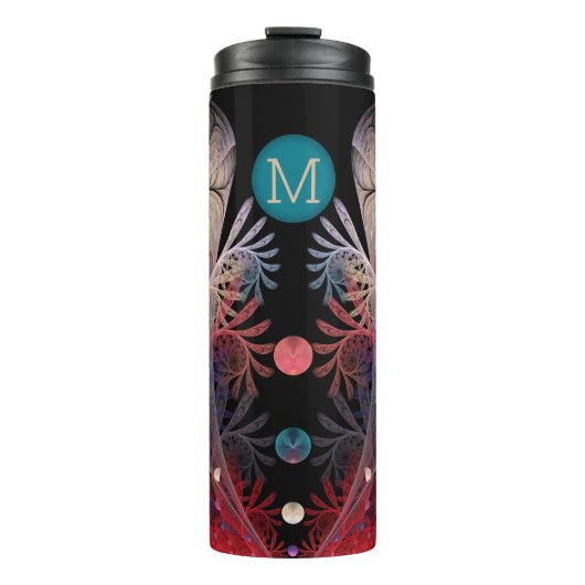 チョンラージ抽象芸術モダンファンタジーフラクタル・モノグラム タンブラー (正面)