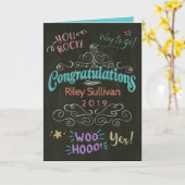 チョーカラフルクスケッチ卒業おめでとう カード (黄色い花)