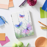 チョーカラフル飛んでいるiPad Air カバー春 iPad Air カバー<br><div class="desc">春の喜びカラフル-自然の水の色の蝶と花の蝶 – 選択/追加文字お気に入りの/色 – あなたのギフトを作ユニークる – サイズ変更し、移動または削除し、カスタマイズツールで要素を追加！- MIGNEDによるスケッチとデザイン。1000以上のZazzle製品に私のデザインを転送することもできる。楽しむ - Be Happy :)</div>