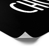 チョーカンプーおもしろいプンダークブルー ポスター (角)