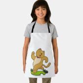 チョーカーランニング付き猫 エプロン (インサイチュ)