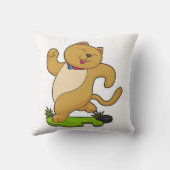 チョーカーランニング付き猫 クッション (裏面)