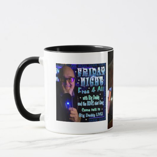 チョークあなたの鶏のFaceBookLiveのコーヒー・マグ マグカップ (左)