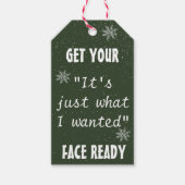 チョークおもしろいクリスマスプレゼントラベル |パック10 ギフトタグ (正面)